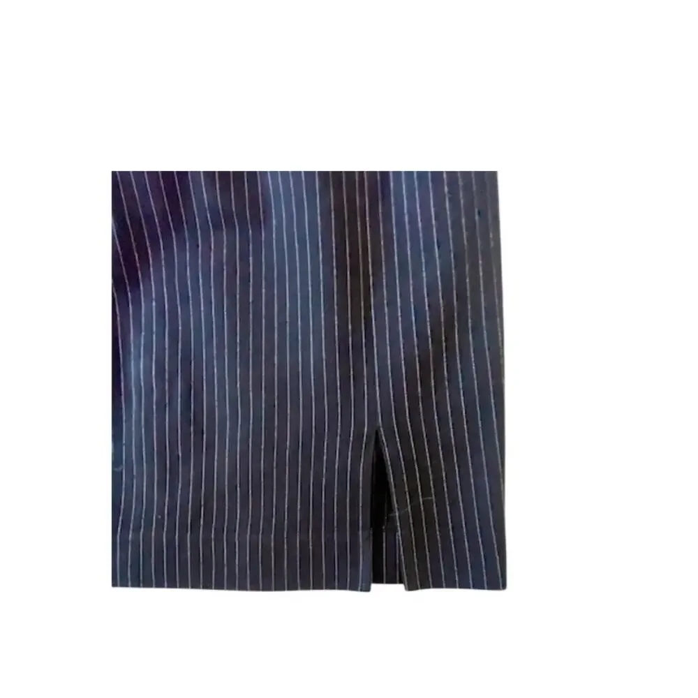 Banana Republic 8 Navy Pinstripe Pencil Skirt Career Stretch Career Preppy
